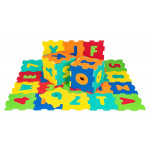 Puzzle farebná podložka – čísla a písmená 36ks.
